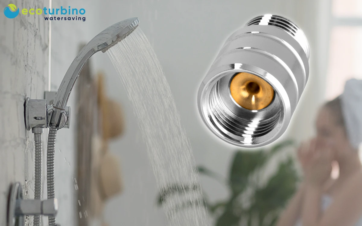 Duschkopf | Wassersparfunktion versus ecoturbino Duschadapter